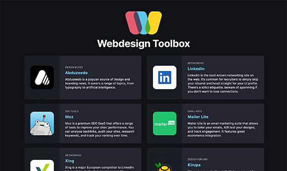 Web Design Tool Box